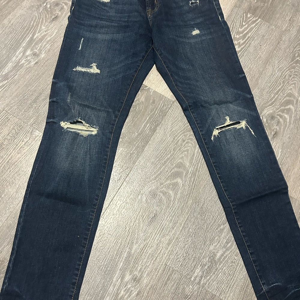 Aeropostale Men's Dark Blue Skinny Jeans